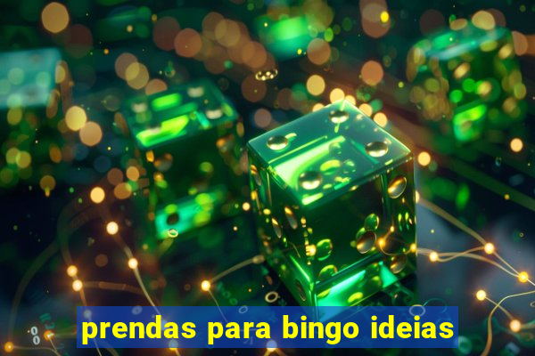 prendas para bingo ideias